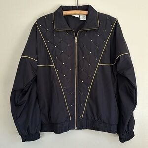 Vintage Blair Boutique black and gold studded jacket